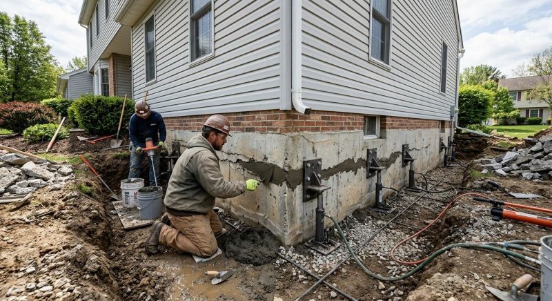Basement Foundation Repair in Goochland County, VA