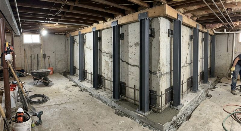 Basement Stabilization in Richmond, VA