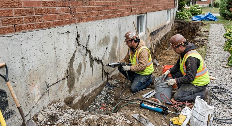 Cracked Foundation Repair in Amelia County, VA