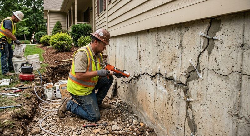 Cracked Foundation Repair in Chesterfield, VA