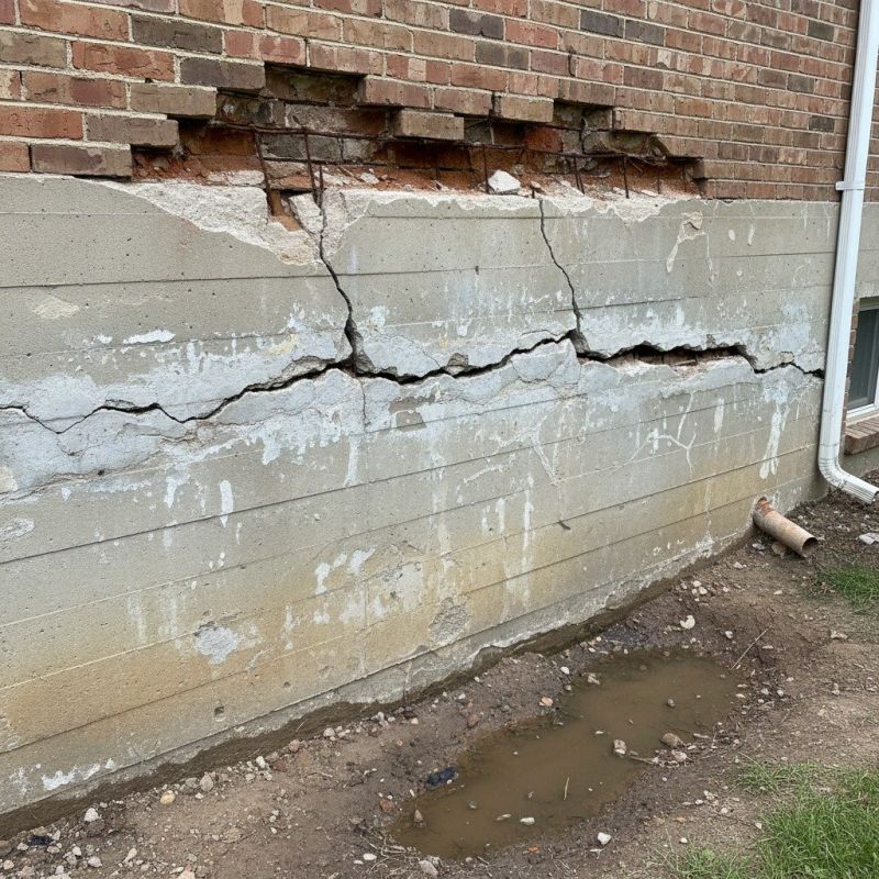 Cracked Foundation Repair in Goochland County, VA