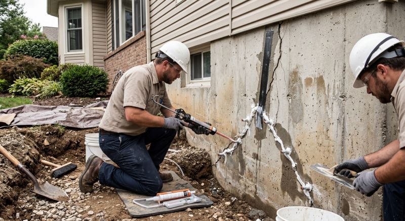 Cracked Foundation Repair in Richmond, VA