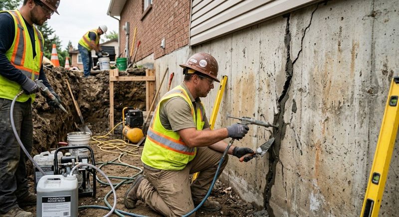 Cracked Foundation Repair in Rockville, VA