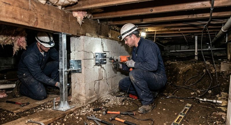 Crawlspace Foundation Repair in Moseley, VA