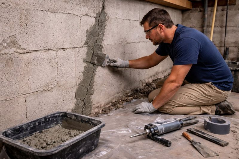 Foundation Crack Repair in Glen Allen, VA