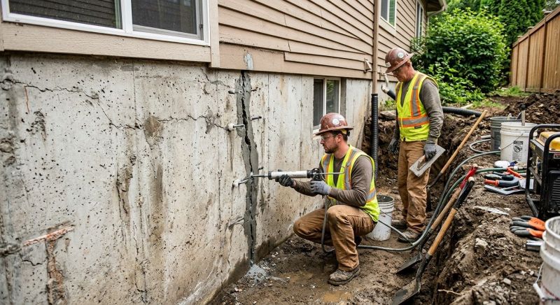 Foundation Crack Sealing in Richmond, VA
