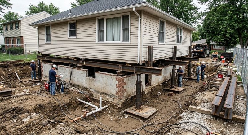 Foundation Lifting in Montpelier, VA