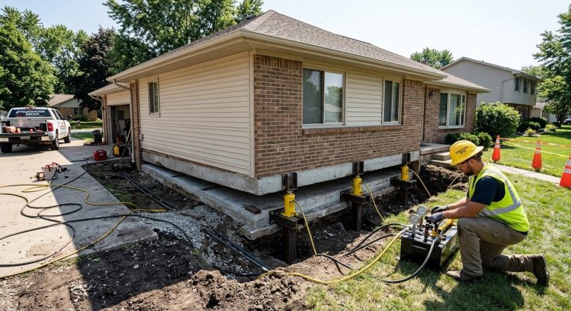 Foundation Lifting in Powhatan, VA