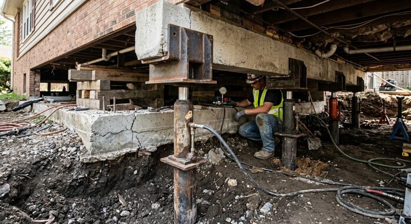 Foundation Lifting in Rockville, VA