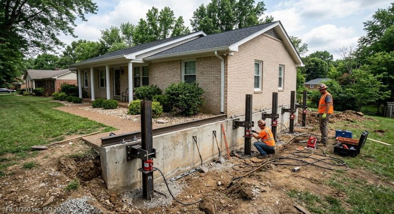Foundation Pier Leveling in Richmond, VA