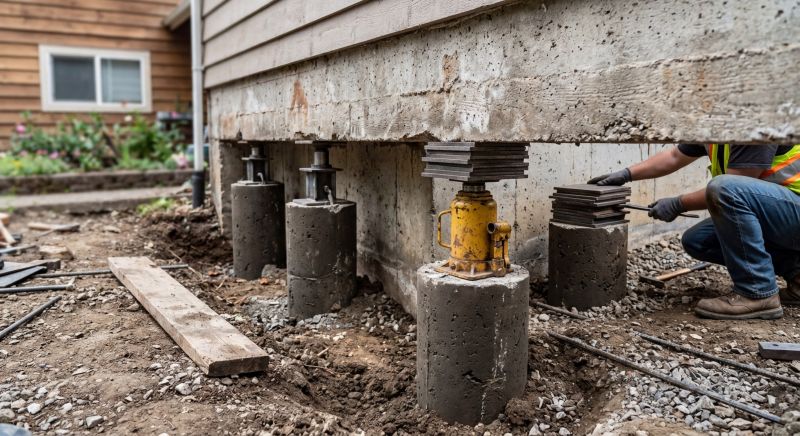 Foundation Pier Leveling in Richmond, VA