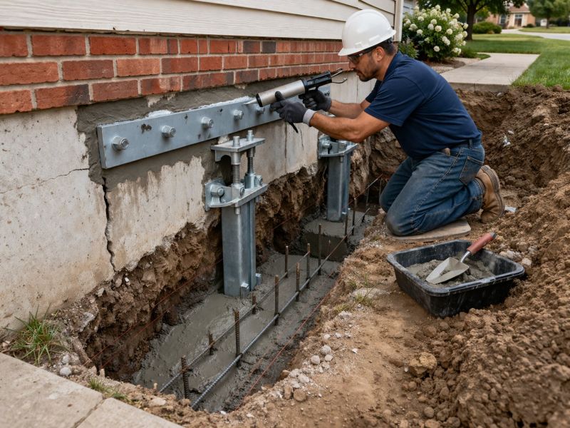 Foundation Pier Repair in Richmond, VA
