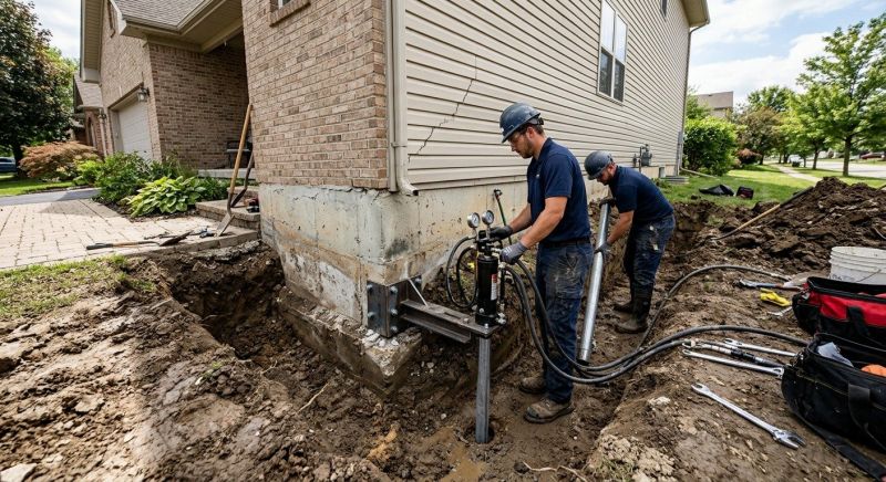 Foundation Settlement Repair in Richmond, VA