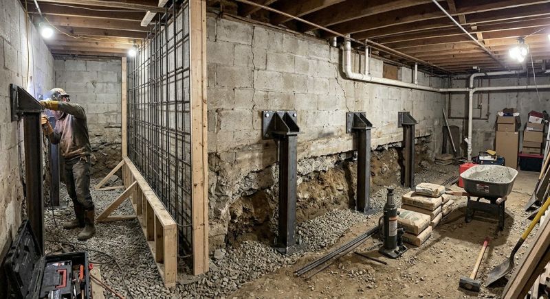 Foundation Stabilizing in Mineral, VA