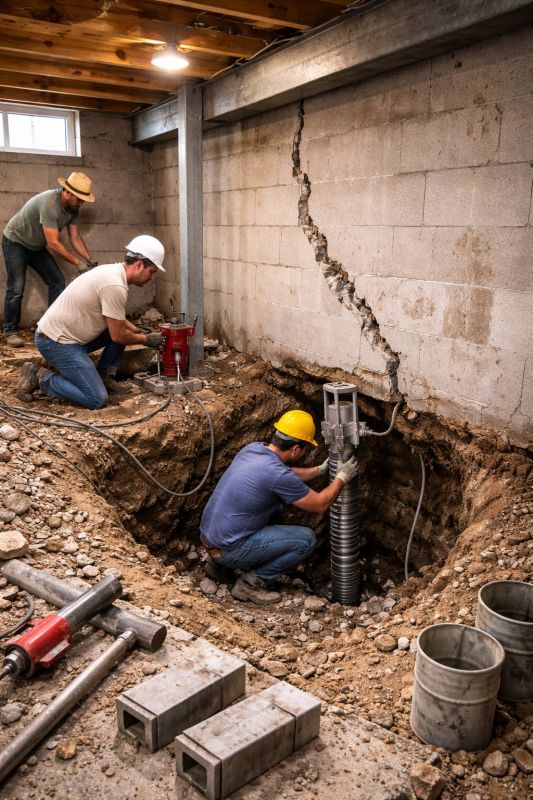 Foundation Structural Repair in Hanover County, VA