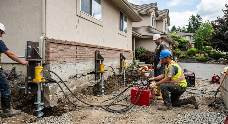 Sinking Foundation Lifting in Richmond, VA
