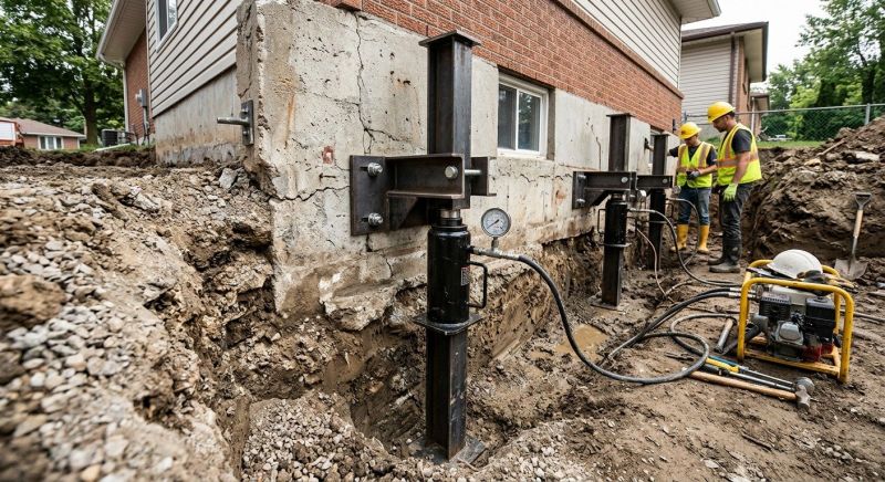 Sinking Foundation Lifting in Richmond, VA