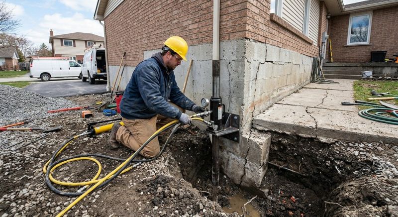 Sinking Foundation Repair in Mineral, VA